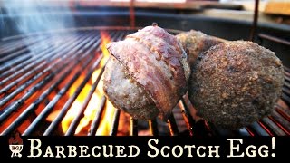 How To Grill Scotch Eggs  Scotch Egg Recipe On The Weber Kettle [upl. by Riatsala978]