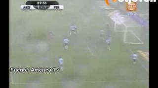 Futbol Argentina vs Perú 1 1  Empate con gol de Hernan Rengifo [upl. by Petronilla]