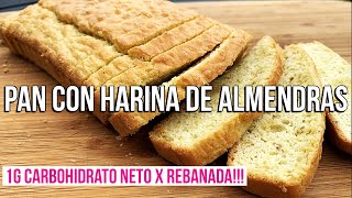 PAN CON HARINA DE ALMENDRAS PAN KETO DIETA KETO [upl. by Melisa922]