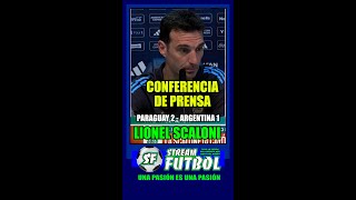 Lionel Scaloni en conferencia de prensa [upl. by Omixam]