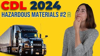 CDL Hazardous Materials Test 2 2024 60 Questions with Explained Answers [upl. by Okkin]