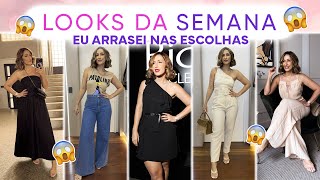 LOOKS REAIS DA SEMANA  ARRASEI NAS ESCOLHAS [upl. by Lussier]