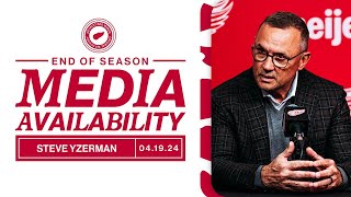 Steve Yzerman 202324 Detroit Red Wings End of Season Media [upl. by Rocray]