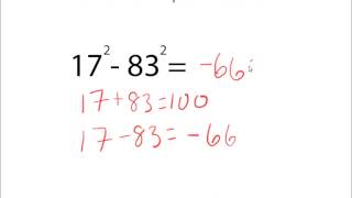 Find the Difference in Squared Numbers [upl. by Innoj]