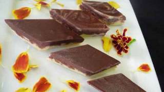 Chocolate Burfi Barfi Indian Mithai Recipe  Show Me The Curry [upl. by Llevert]