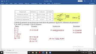 Calcular Potencia Activa Reactiva y Aparente [upl. by Goda353]