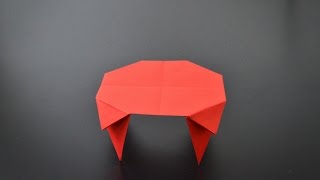 Origami Table  Instructions in English BR [upl. by Noffihc]