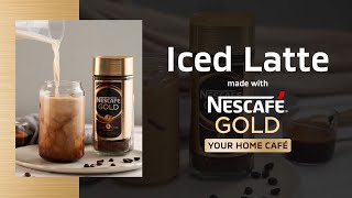 How to Make an Iced Café Latte at Home with NESCAFÉ GOLD [upl. by Eislel333]