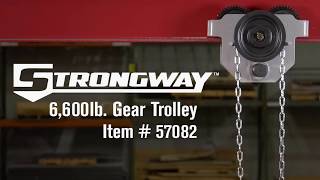 Strongway Manual Geared Trolley 6600Lb Capacity [upl. by Linea]