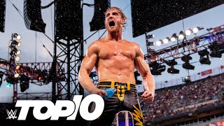 Top moments from SummerSlam 2022 WWE Top 10 July 9 2023 [upl. by Eterg]