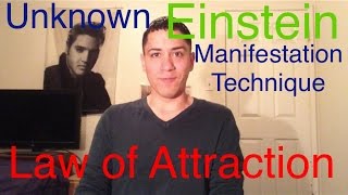 Law of Attraction Unknown Einstein Manifestation Technique [upl. by Enelhtac]