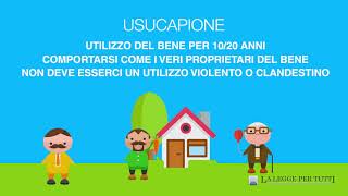 Lusucapione cosa è come funziona chi ne ha diritto [upl. by Rezeile]