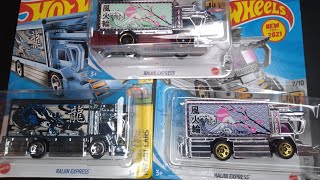 3 Variations Raijin Express New For 2021 and 2022 Release Hot Wheels Chrome Truck Unboxing Review [upl. by Eric]