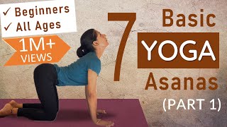 Basic YOGA ASANAS for GOOD HEALTH  for Beginners and all Age Groups  Beginners Yoga at Home [upl. by Gertruda429]