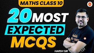 20 Most Expected Maths Questions Class 10  CBSE Class 10 Maths Important MCQs Revision  CBSE 2024 [upl. by Burta]