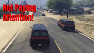 Not Paying Attention  GTA 5 Gfred Scramble 3 [upl. by Engamrahc]