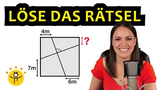 Mathe RÄTSEL Geometrie – Kannst du es lösen [upl. by Novhaj]