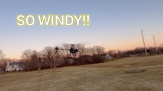 FLYING MY HELICOPTER IN INSANE WIND [upl. by Blaseio]