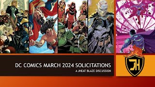 DC COMICS MARCH 2024 SOLICITATIONS [upl. by Lrig]