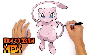 How to Draw Pokemon  Mew [upl. by Maillw298]