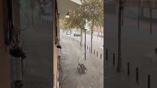 Lluvias torrenciales en Vilanova i la Geltrú Barcelona [upl. by Hahn]