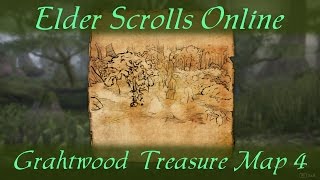 Grahtwood Treasure Map 4 Elder Scrolls Online ESO [upl. by Ynaitirb859]