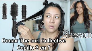 Blowout en casa  Probando Cepillo Conair Curl Collective [upl. by Arua]