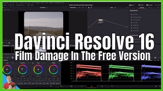 Davinci Resolve 16 How to make Film Damage FX in the free version [upl. by Mail350]