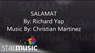 Richard Yap  Salamat Official Lyric Video [upl. by Arol242]