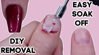 REMOVE ACRYLIC NAILS AT HOME WITH HAND FILE ONLY SOAK OFF NAIL TUTORIAL  DIY [upl. by Dyann]