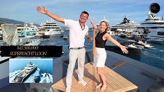 Captains Tour USD47500000 Loon with Paul Clarke at Monaco Yacht Show 2024 [upl. by Ydurt]