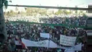 Demonstration was held in Green square on 1762011 in Tripoli [upl. by Ellenig]