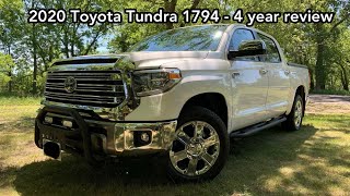 2020 Toyota Tundra 1794 Edition  4year review [upl. by Ahtebat219]