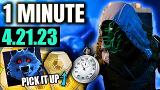 New Destiny 2 Players  Get These NOW 💪 Xur in 1 MINUTE 42123 [upl. by Borek]