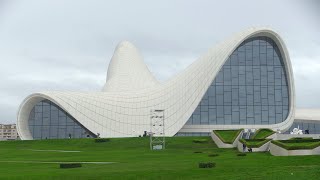 Heydar Aliyev Center in Baku Azerbaijan 4K [upl. by Ban]