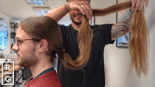 12 YEARS of Long Hair CUT OFF 😱 The BIGGEST Transformation Weve Ever Done [upl. by Atlas]