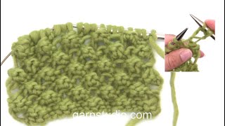 How to knit blackberry stitches [upl. by Sheets]