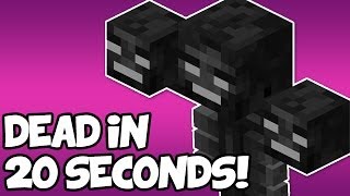 Minecraft Tutorial  How to Kill the Wither in 20 Seconds  Minecraft 18 [upl. by Eliott]