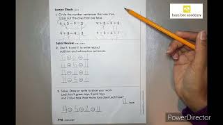 Go Math 1st Grade Chapter 59 Homework and Practice Common Core Math Algebra Equal and Not Equal [upl. by Simetra]