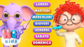 I giorni della settimana  Canzoni educative per bambini  HeyKids Italiano [upl. by Dilisio432]