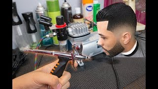 How to Mix and Apply Airbrush HairlineBeard EnhancementKiss Express ColorDye [upl. by Loftis]