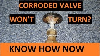 Loosen Corroded Stuck Water Valve [upl. by Ymmas]