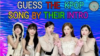 KPOP GAME  GUESS THE KPOP SONG BY THEIR INTRO 2 [upl. by Leona219]