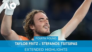 Taylor Fritz v Stefanos Tsitsipas Extended Highlights 4R  Australian Open 2022 [upl. by Bonaparte]