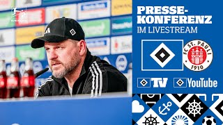 RELIVE MATCHDAYPRESSEKONFERENZ I 32 Spieltag I HSV vs FC St Pauli [upl. by Simons]