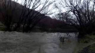 Arrowtown River in flood [upl. by Petit]