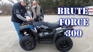 🚩🚩Picking up the new 2021 Kawasaki Brute Force 300 ATV  Naults Powersports Windham NH [upl. by Kari317]