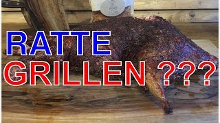 Nutria Biber Ratte vom Smoker Klaus grillt [upl. by Ahtrim]