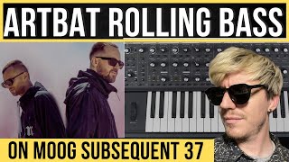 ARTBAT rolling analog bass lines on Moog Subsequent 37 [upl. by Eckmann294]