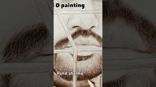 Rohit Sharmanew drawingrohit sharma paintingcricketHitmanrohit sharma drawing by 3D NB [upl. by Memory]